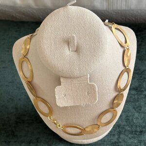 Rivka Friedman 18K Gold Clad (Plated) Link Circles Necklace